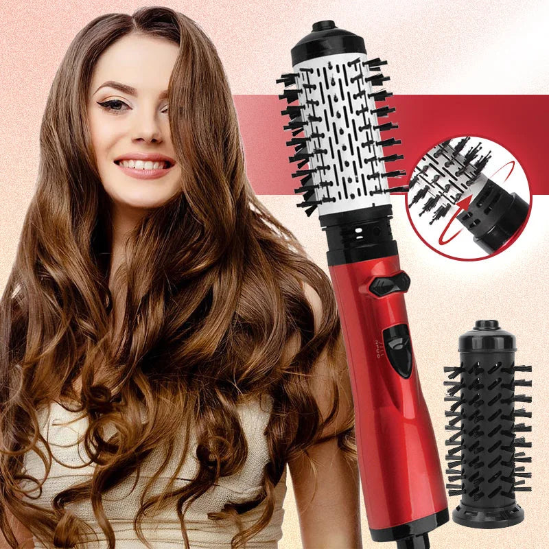 BrushCurl™ roterende föhnborstel; stijlt, droogt en krult moeiteloos voor professionele haarstyling.