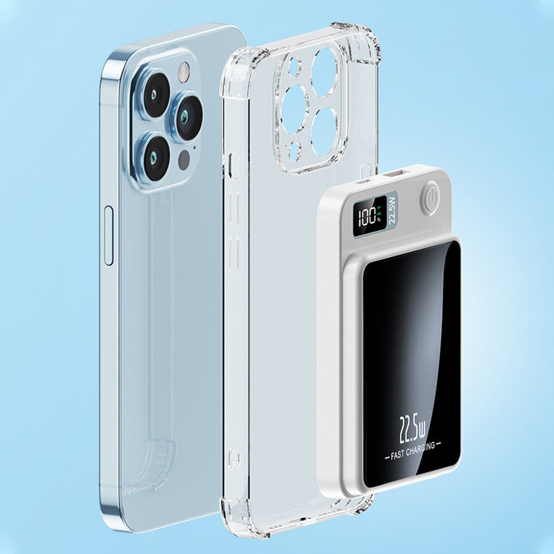 Elegante, draagbare powerbank. Laad je smartphone snel op, overal en altijd. Essentieel reisaccessoire.