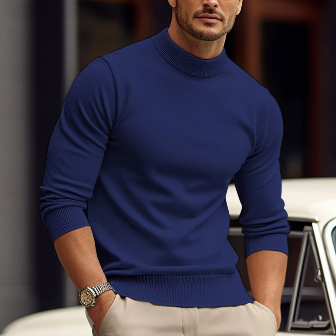 Zachte heren crew-neck sweater, ideaal voor comfort en warmte op koelere dagen, stijlvol en praktisch.