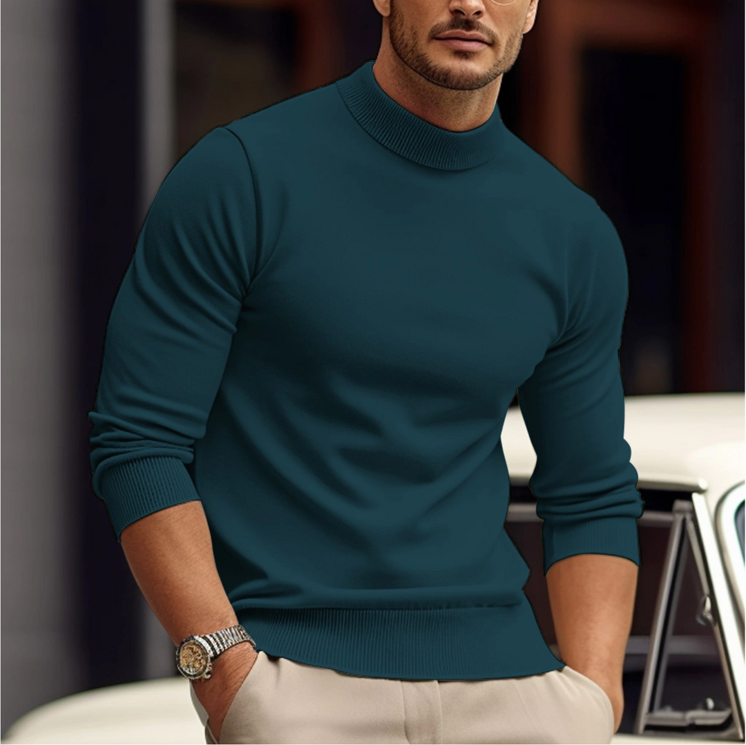 Heren stijlvolle crew-neck sweater, perfect voor een casual maar modieuze look in elk seizoen.