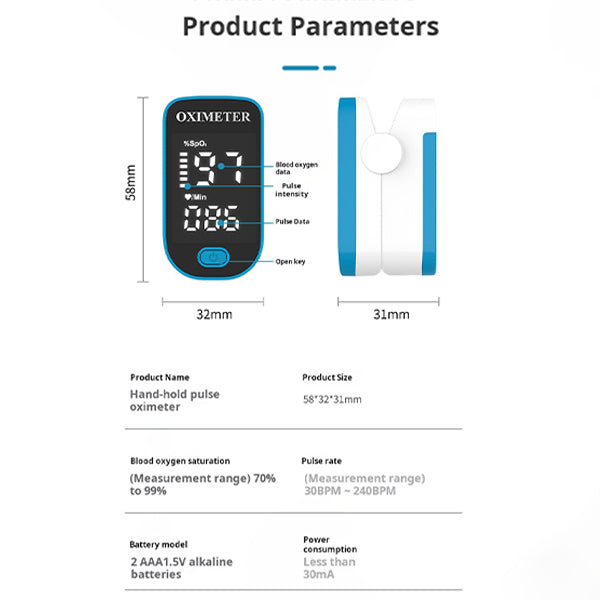 Pulsoximeter met kindvriendelijk design en accurate metingen voor de hele familie.