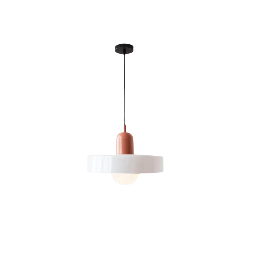 Strakke CelestiGlass hanglamp van glas; moderne decoratie en functionele lamp.