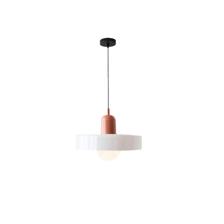 Strakke CelestiGlass hanglamp van glas; moderne decoratie en functionele lamp.