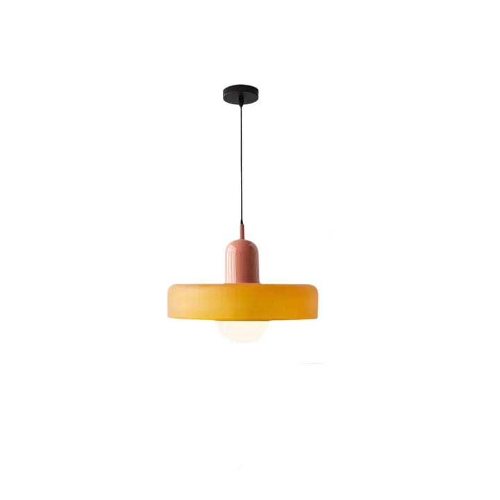 Design CelestiGlass hanglamp, glazen kap; Scandinavische touch aan interieur.