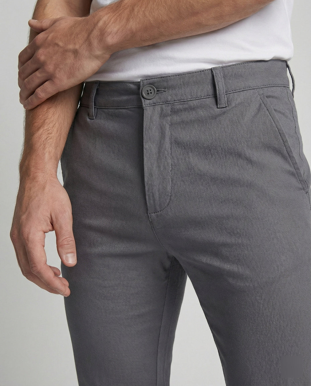 Heren slim fit chino broek in comfortabele stretchkwaliteit