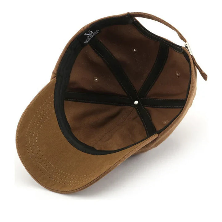 Stijlvolle heren baseballcap met New York borduring en gebogen klep