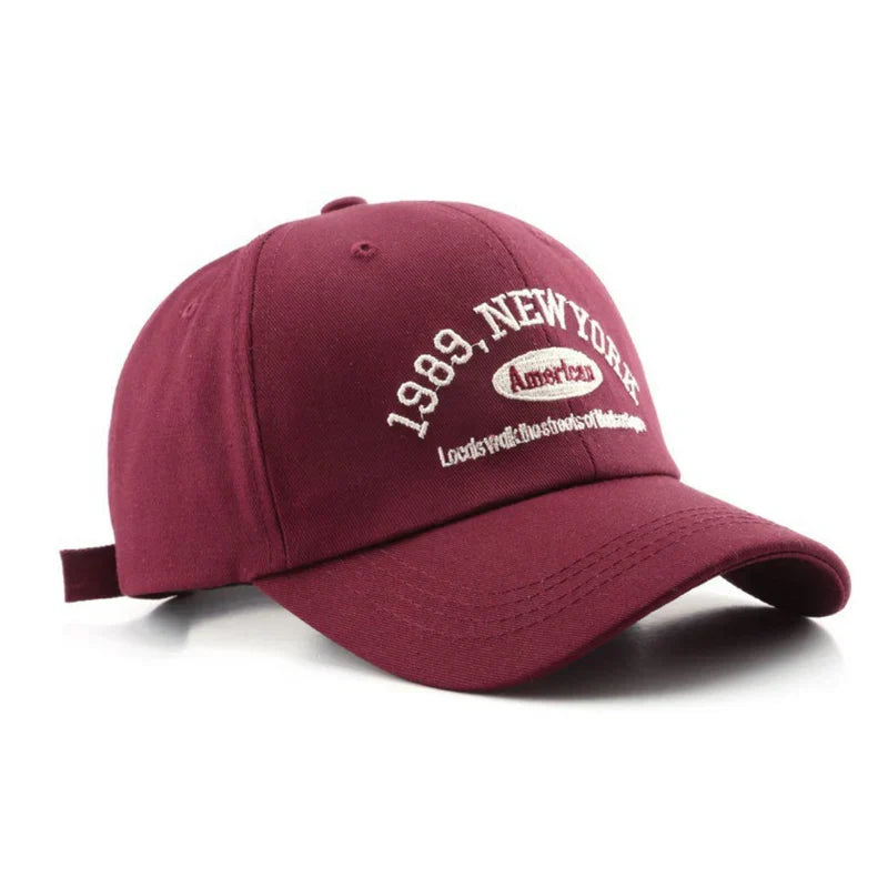 Zwarte heren pet met casual New York design voor dagelijks gebruik