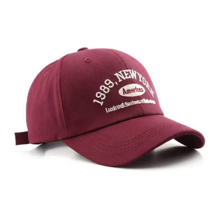 Zwarte heren pet met casual New York design voor dagelijks gebruik