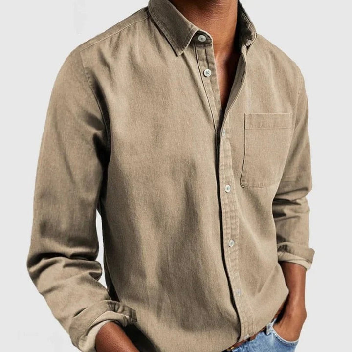 Modern heren overhemd voor casual kleding, comfortabel en stijlvol, perfecte bovenkleding voor de zomer.