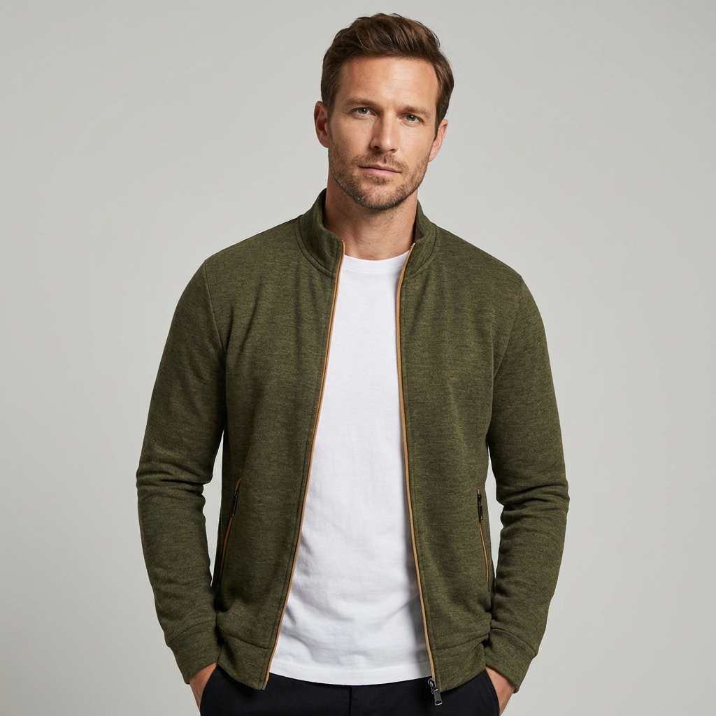 Comfortabel en stijlvol herenvest met rits, ideaal voor dagelijks casual gebruik.
