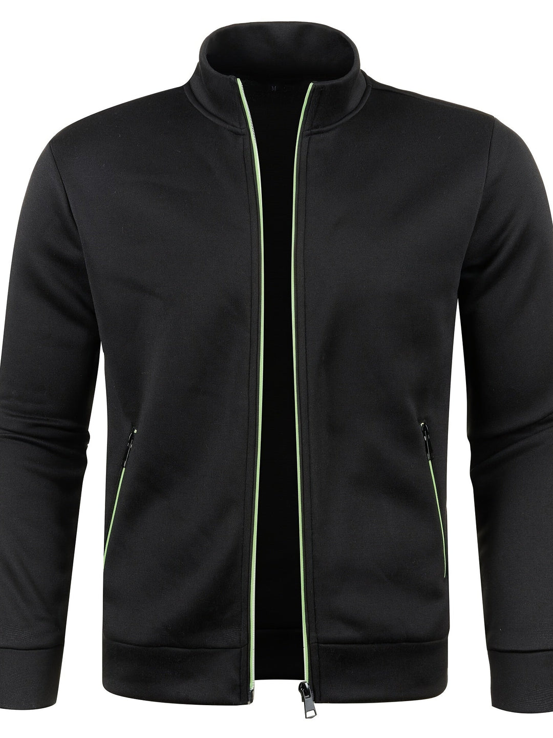 Comfortabel meerkleurig heren ritsvest, stijlvolle buitenkleding voor dagelijks gebruik.