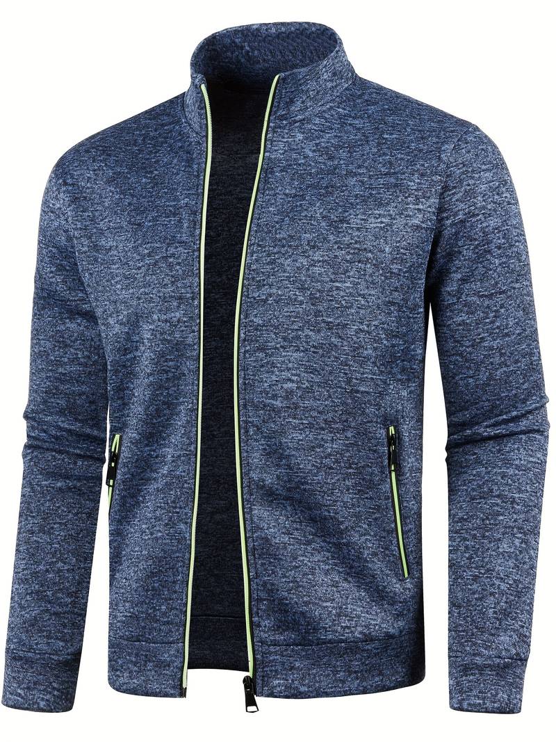 Meerkleurig heren ritsvest, stijlvol en veelzijdig, geschikt voor casual en elegante looks.