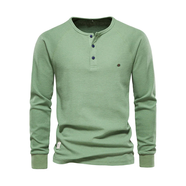 Veelzijdig langemouwenshirt voor heren, ideaal voor herfst & lente. Casual en moderne mannenkleding.
