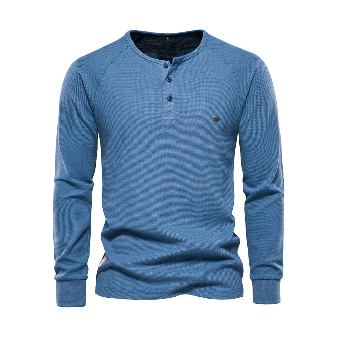 Duurzaam heren langemouwenshirt, combineert stijl en comfort. Ideaal voor de dagelijkse look en herenmode.