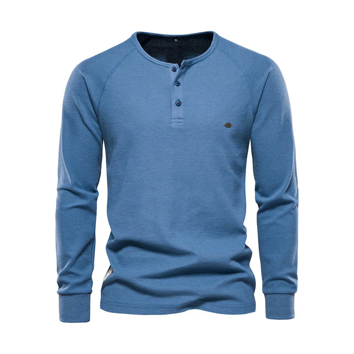 Duurzaam heren langemouwenshirt, combineert stijl en comfort. Ideaal voor de dagelijkse look en herenmode.