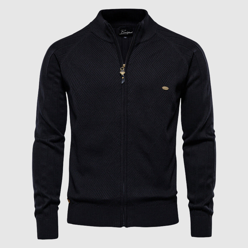 Stijlvol Hugo heren ritsvest in katoenmix, warm en veelzijdig voor moderne mannenmode.