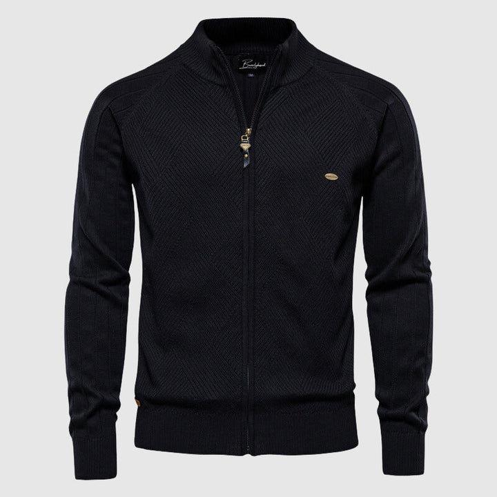 Stijlvol Hugo heren ritsvest in katoenmix, warm en veelzijdig voor moderne mannenmode.