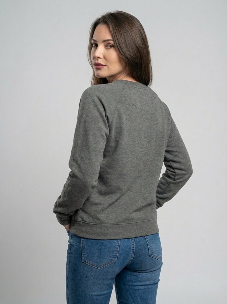Zacht aanvoelend katoenen unisex sweatshirt met ronde hals, perfect voor ultiem comfort in de herfst.