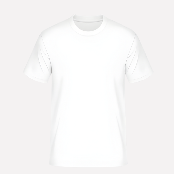 Comfortabel unisex T-shirt met korte mouwen in wit, perfect als casual basisitem voor dagelijks gebruik.