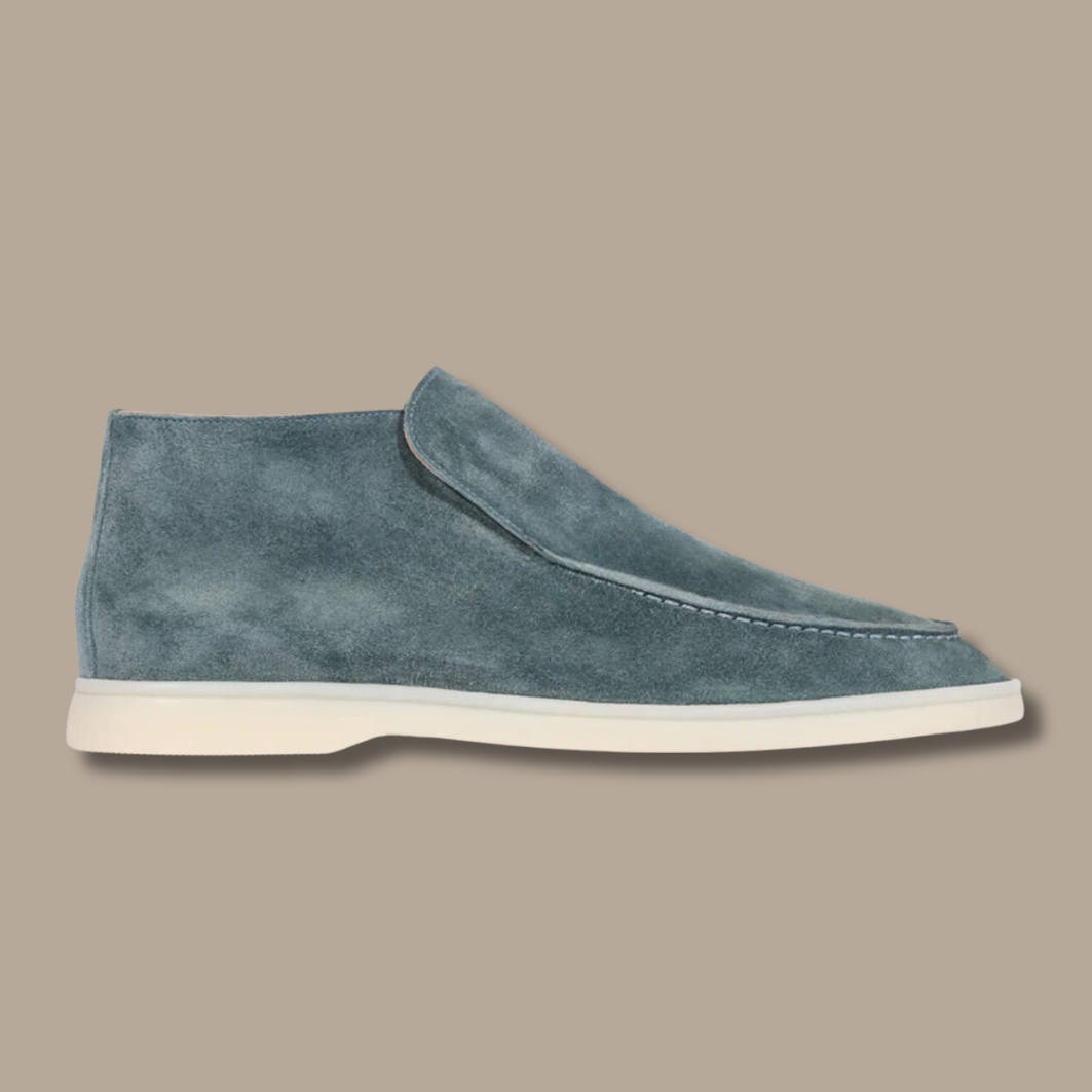 Bruine suède dames instappers, SpringFlair model. Comfortabele en veelzijdige schoenen voor elke dag.