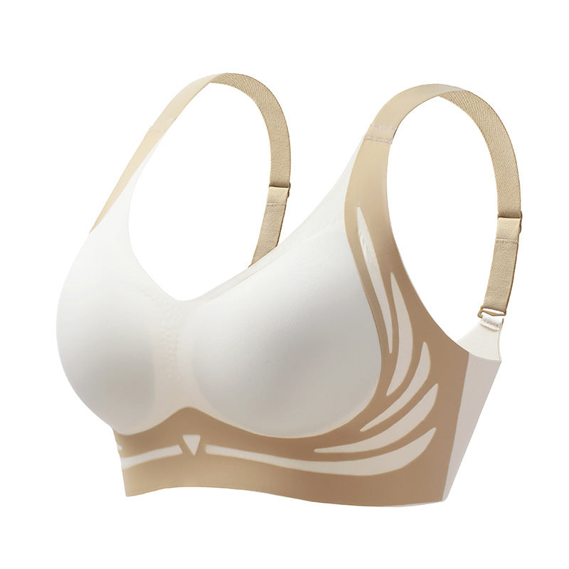 Comfortabele beugelloze push-up BH voor dames, naadloos en liftend, ideaal voor dagelijks gebruik.
