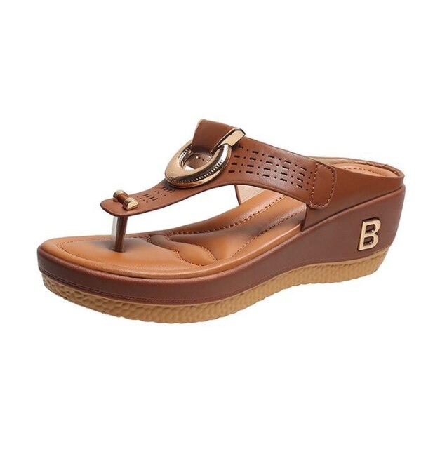 Platte dames sandalen Talia, veelzijdig en comfortabel voor zowel strand als stad.