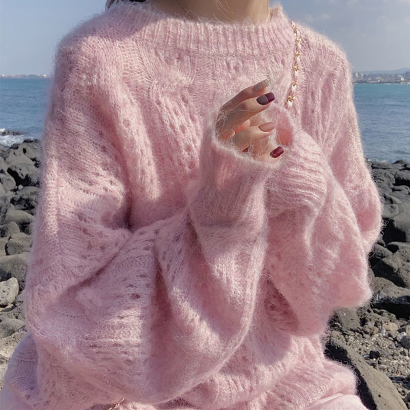 Warme witte dames trui 'Holle Trui™' voor vrouwen, een maat, perfect voor koude winterdagen.