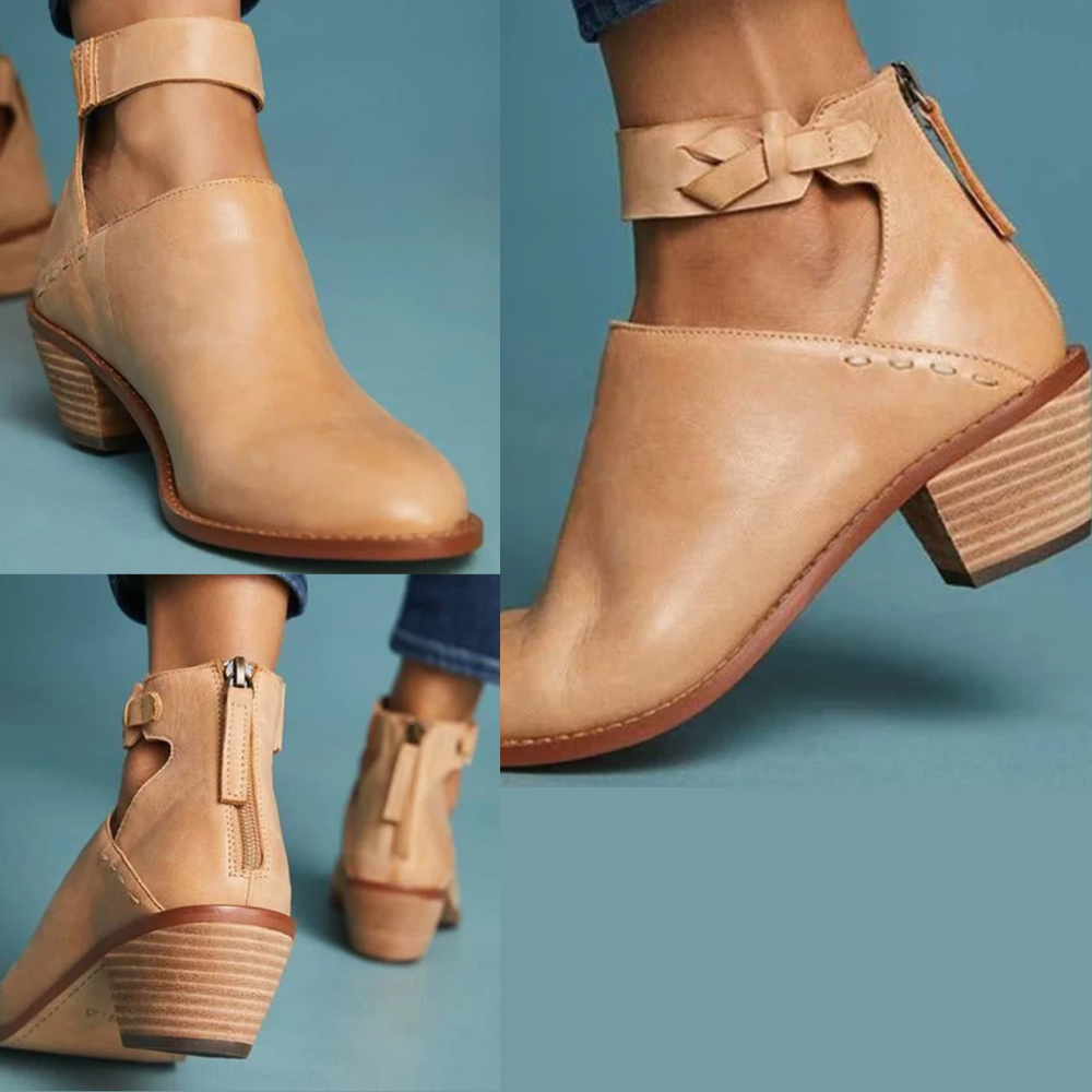 Comfortabele dameshakken met ritssluiting in stijlvol design. Verkrijgbaar in beige, zwart en blauw.