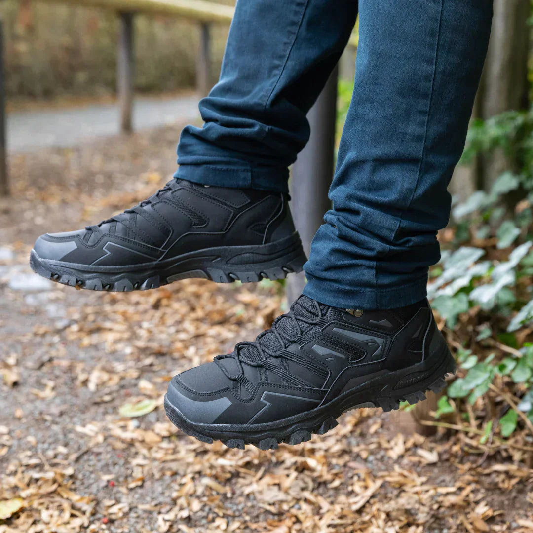 Dames wandelschoenen Mandi in grijs/roze, een opvallende keuze voor stijlvolle avonturiers.
