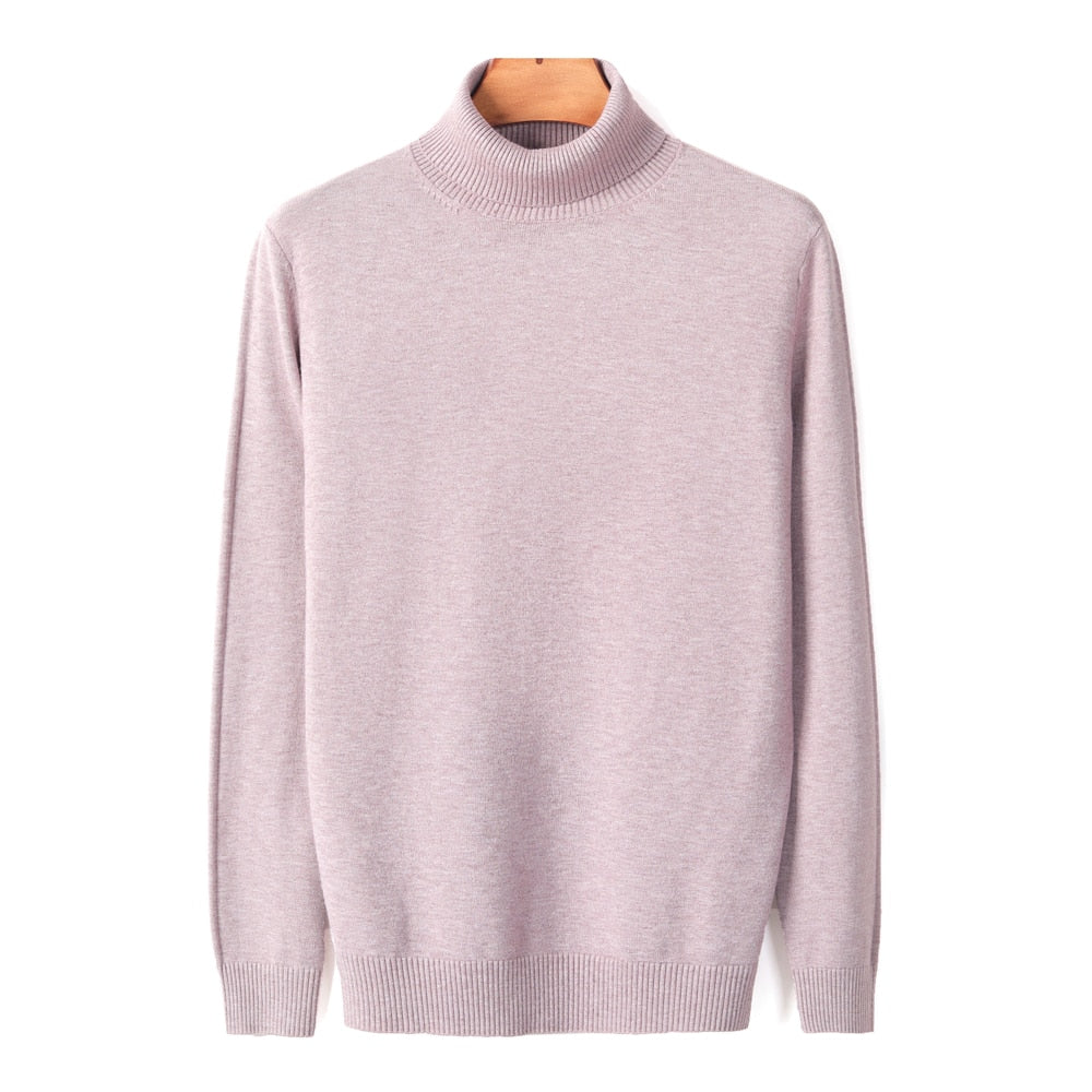 Heren coltrui als basislaag voor winterkleding, comfortabel en stijlvol voor elke man. Warme sweater.