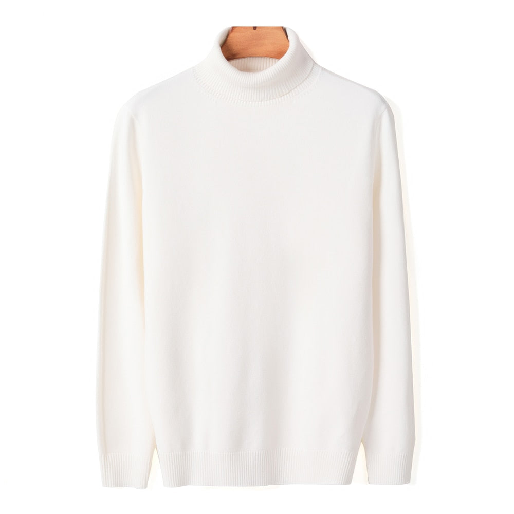 Casual heren coltrui voor een ontspannen, warme herfstmode look. Comfortabele sweater voor mannen.
