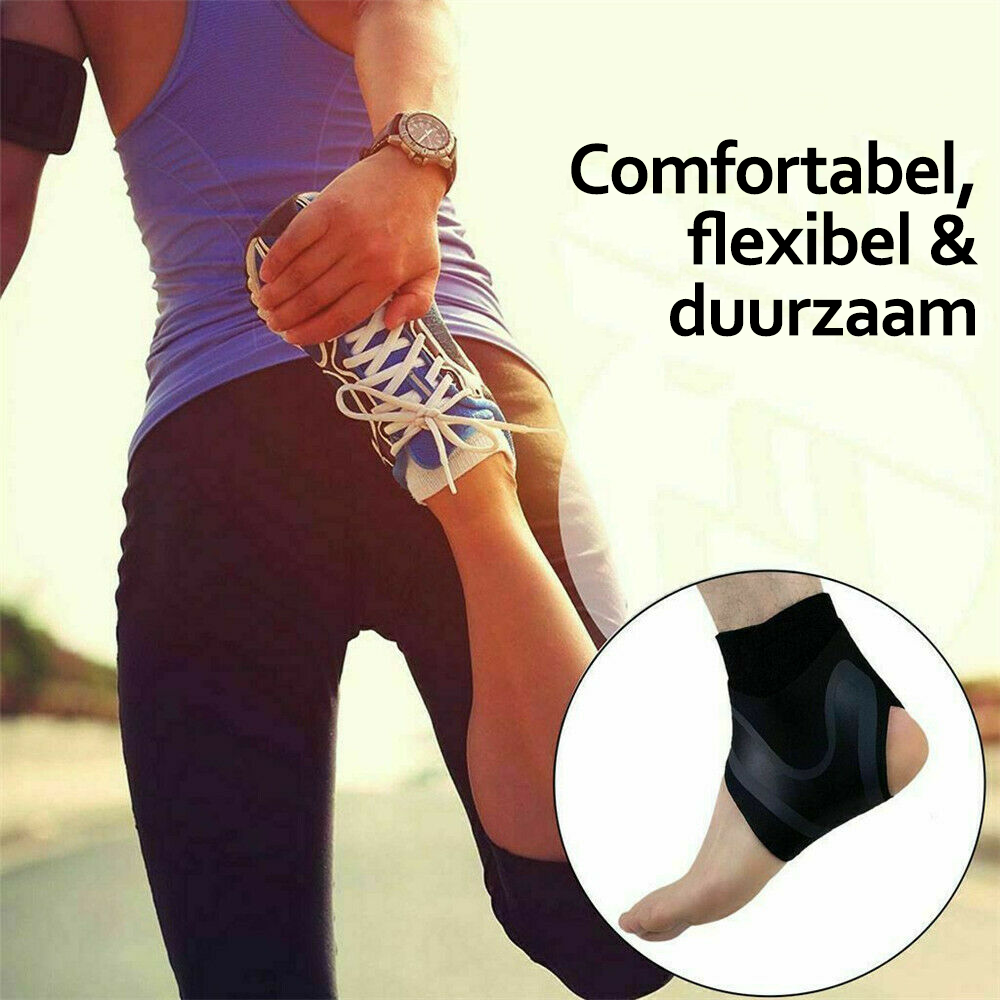 FlexiGuard sport enkelbrace voor sneller herstel en blessurepreventie, biedt stevige enkelondersteuning.