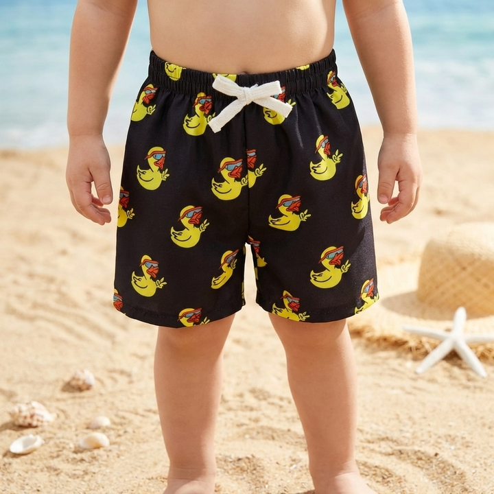 Comfortabele gestreepte zwemshorts voor baby jongens, ideaal voor zomerse waterpret.