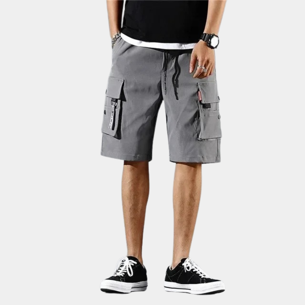 Trendy heren cargo shorts in een casual stijl, perfect voor de zomer. Gemaakt van ademend materiaal.