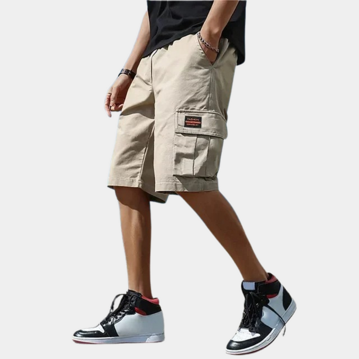Functionele heren cargo shorts met veel zakken, perfect voor dagelijks gebruik, wandelen of reizen.