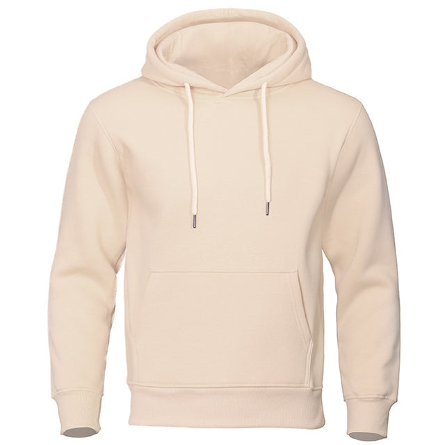 Moderne zwarte heren hoodie, perfect voor casual streetwear en comfortabele dagelijkse mode.