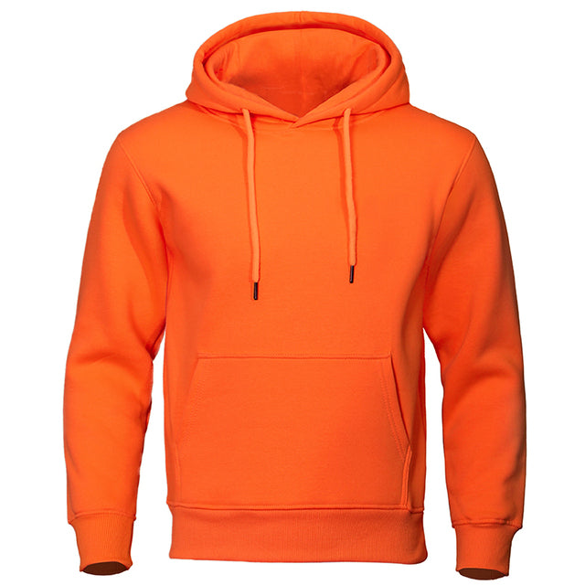 Heren hoodie met capuchon en kangoeroezak. Comfortabele, warme trui voor mannen.
