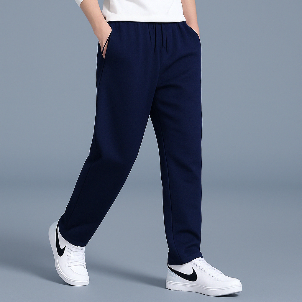 Casual heren sportbroek, comfortabel en stijlvol, perfecte relax kleding voor mannen.