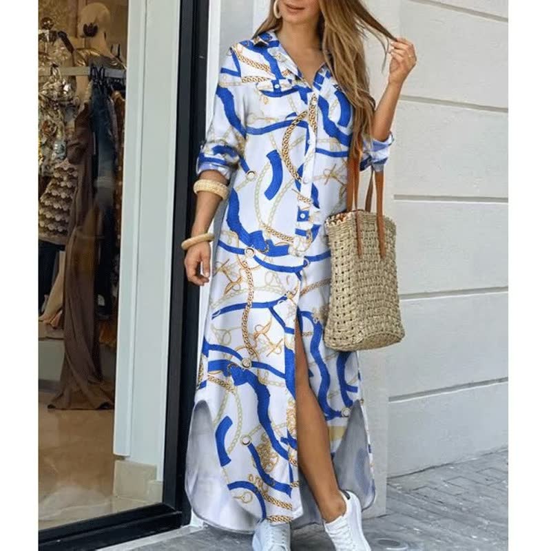 Comfortabele lange street style damesjurk, modieus design perfect voor een casual look.