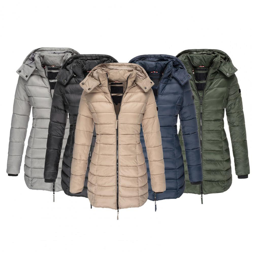 Stijlvolle zwarte Mylenes winterjas voor dames, ideaal als transitiejas.