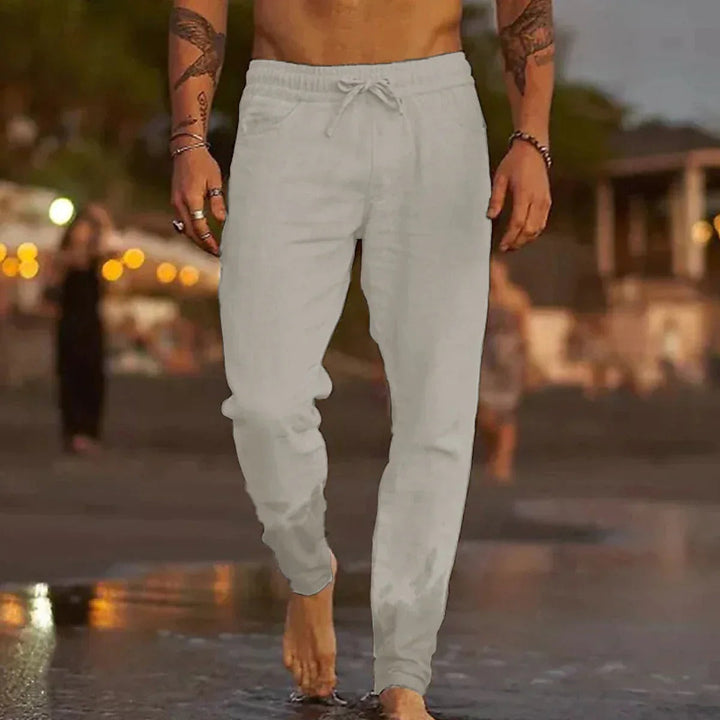 Ideale heren zomerbroek: koel, ademend en met een relaxte pasvorm. Perfect voor warme zomerdagen.