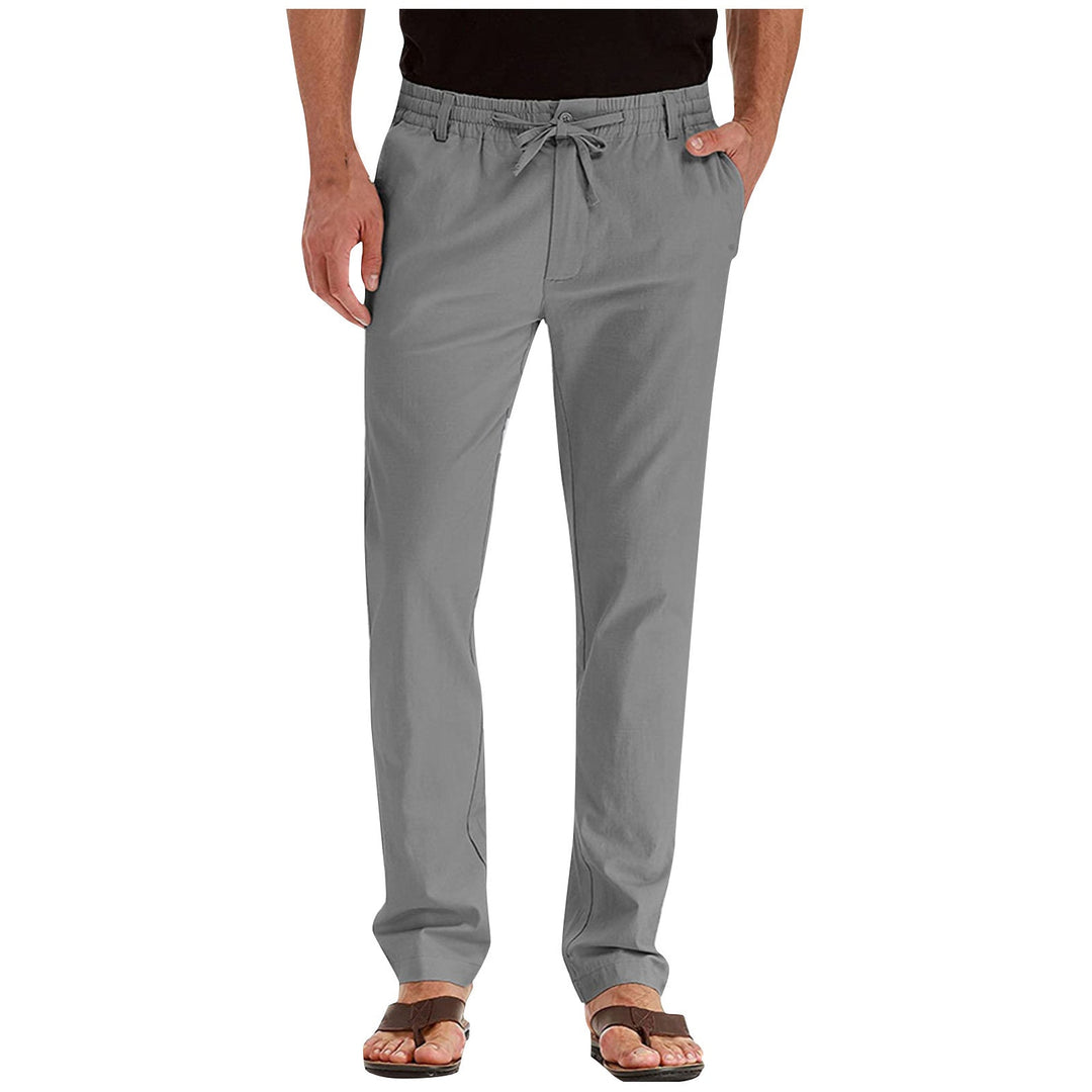 Zachte en ademende heren zomerbroek, comfortabel voor de hele dag, ideaal voor herenmode zomercollectie.