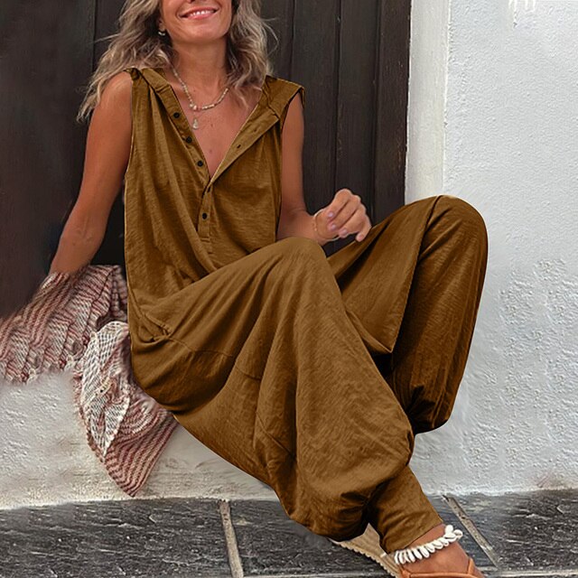 Modieuze dames jumpsuit Nova, comfortabel en elegant, een veelzijdige keuze voor lente- en zomerkleding.