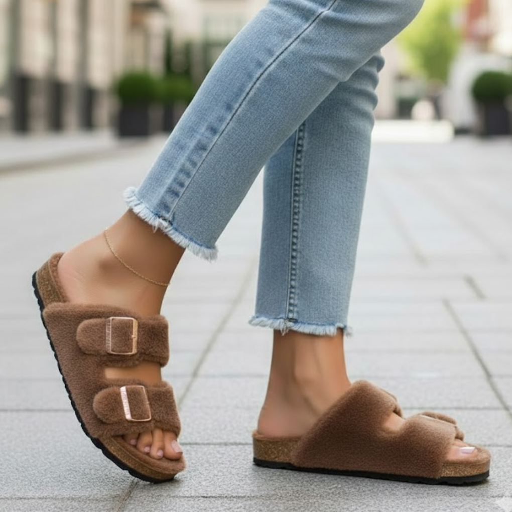 Trendy open teen dames slippers, met zacht voetbed en ergonomische pasvorm voor comfort.
