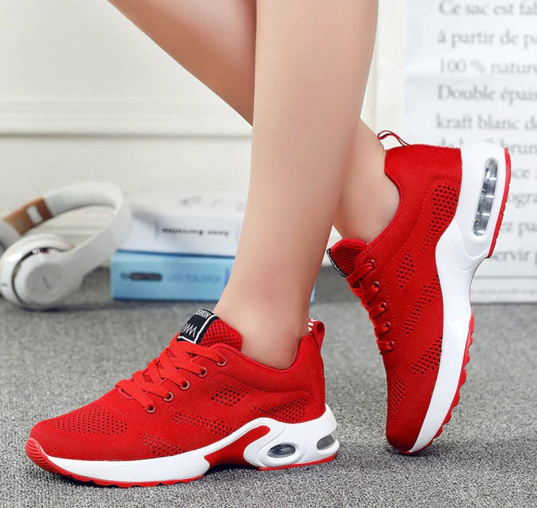 Flexibele orthopedische sneakers voor dames, ideaal voor een actieve levensstijl, wandelen en casual uitjes.