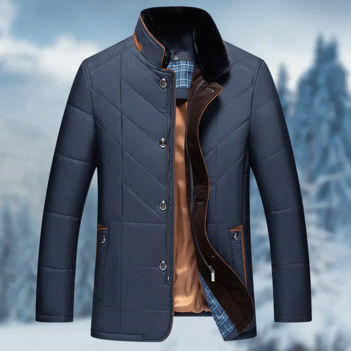 Comfortabele & stijlvolle Victor heren winterjas. Warme, trendy jas voor mannen. Ideaal voor buitenkleding.