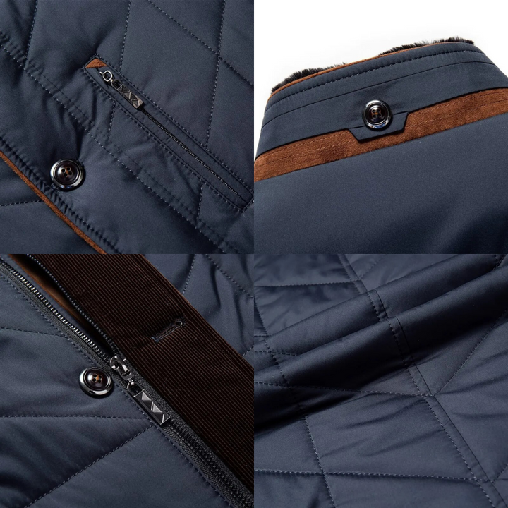 Victor heren winterjas; warme, comfortabele jas voor de winter. Trendy en functionele mode voor mannen, ook buiten.
