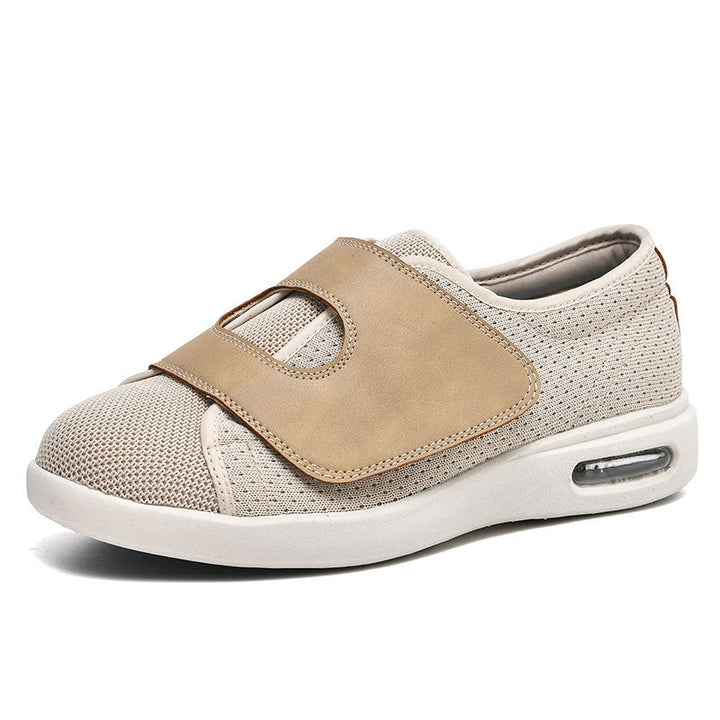 Diabetische dames/heren wandelschoenen, breed model voor gezwollen voeten; optimale voetverzorging en comfort.