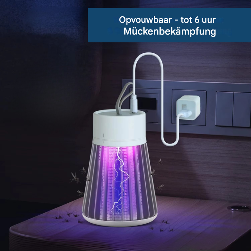 Gebruiksvriendelijk grijs draagbaar insectenwerend apparaat, perfect accessoire voor zorgeloze avonden buiten.