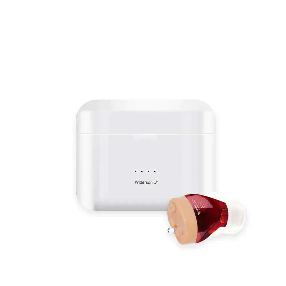 Oplaadbaar hoortoestel met lange batterijduur, compact en onzichtbaar gehoorapparaat voor helder audio.